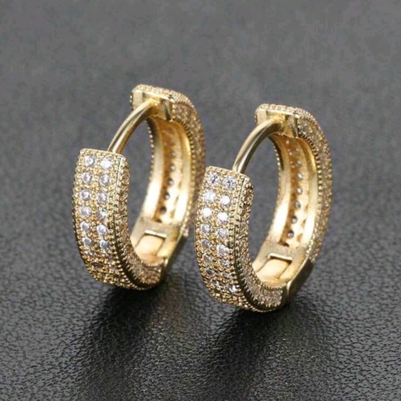 Boutique Jewelry - Radiant Energy Hoops - Golden Aura